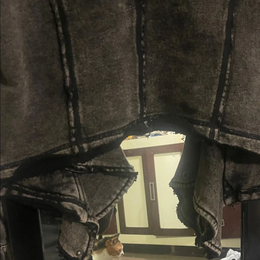 Free people - Women's Black Distressed Jacket - Picture 7 of 8